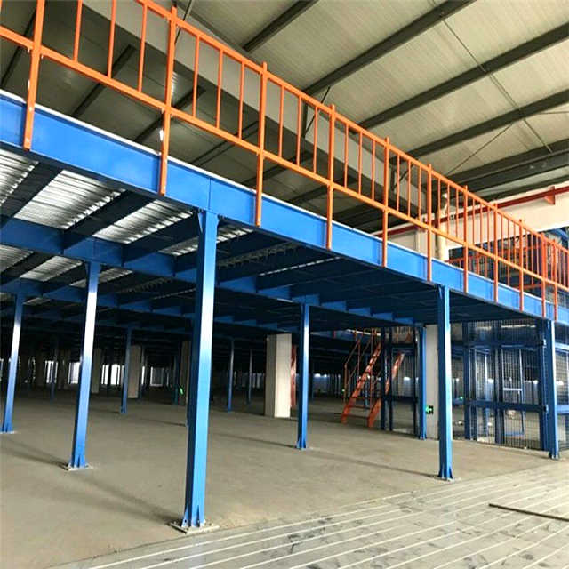 Plate-forme de plancher de mezzanine de structure métallique pour le stockage industriel d&#39;entrepôt